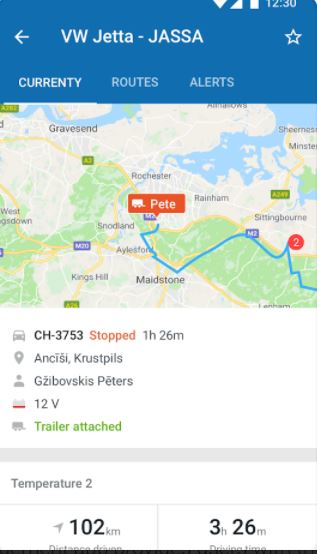 screenshot of Lone Star Tracking